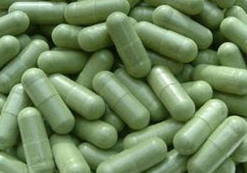 Wheat grass capsule